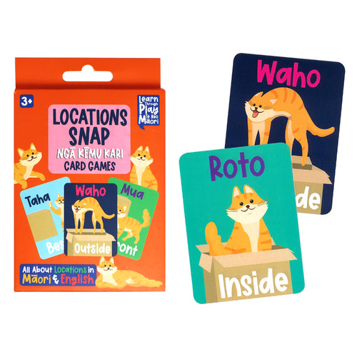 Te Reo location words snap card game