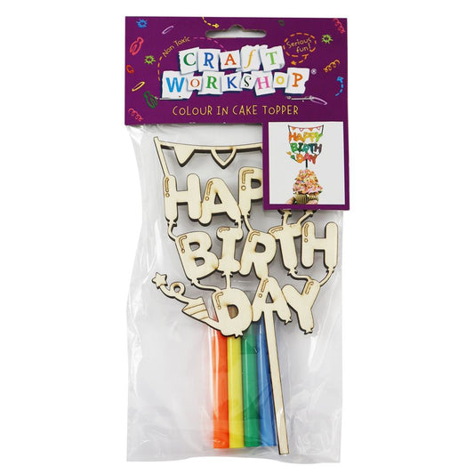 Craft MYO Birthday Cake Topper