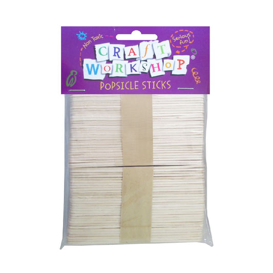 Craft Pop Sticks Plain 120pc