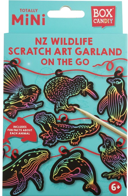 Totally Mini NZ Wildlife Scratch Art Garland